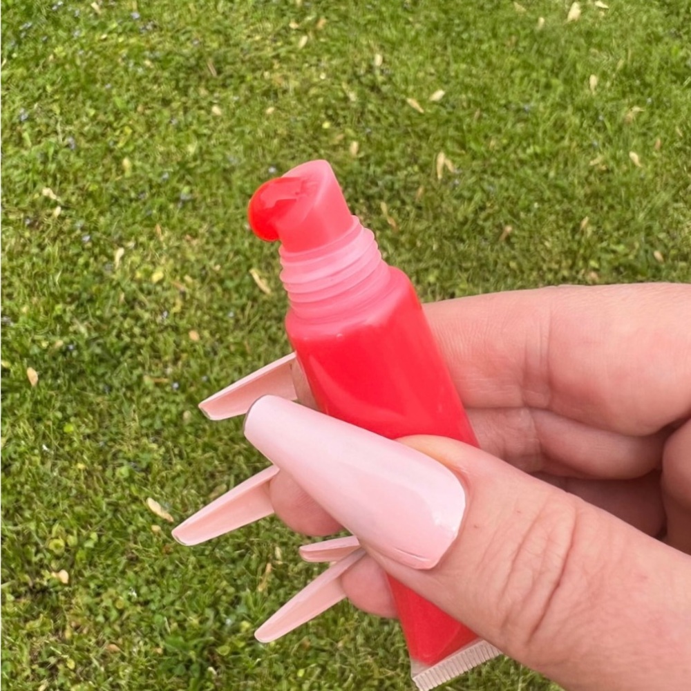 Candy Apple Flavored Lip Gloss, High Shine Red Tinted Moisturizing Lipgloss